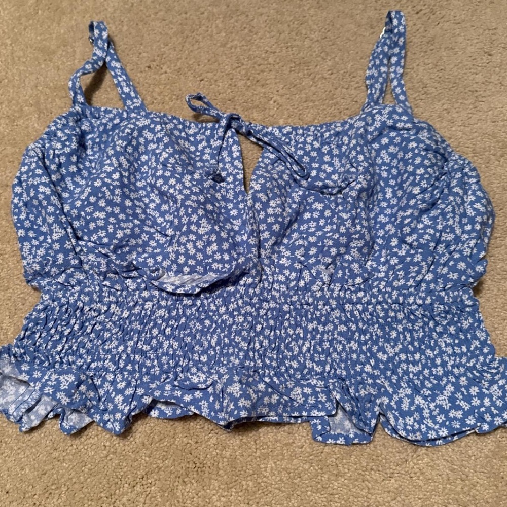 Wild Fable Blue Floral Camisole Top